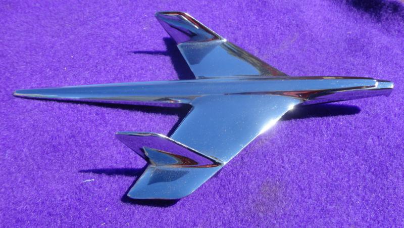 1955 chevy bel air nomad 210 150 hood ornament bird  very nice used near nos