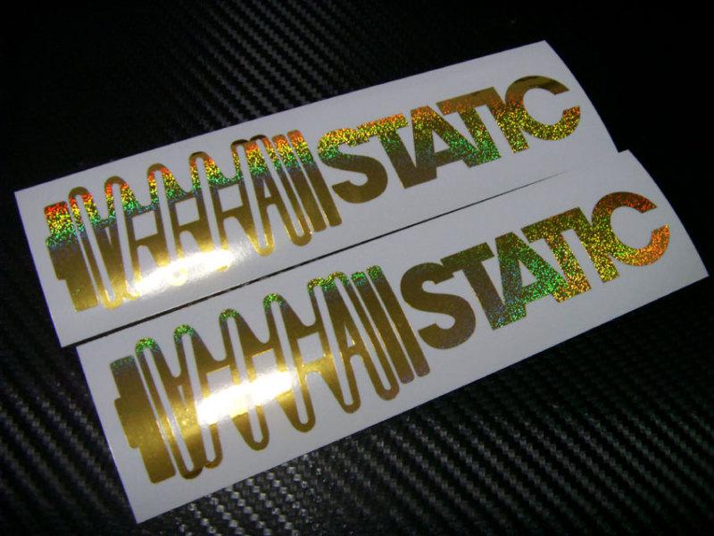 2 static stickers decals stance:nation illest jdm  8 inchs *special gold*usdy