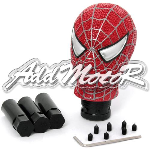 Red spider man shift shifter lever knob universal manual gear stick c1581