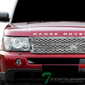 Euro chrome mesh front hood bumper grill grille abs 06-09 land range rover sport