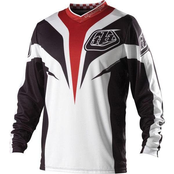 Black/white/red m troy lee designs gp mirage jersey 2013 model