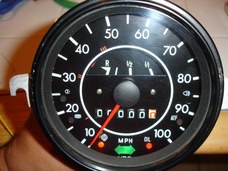 Volkswagen beetle speedometer bug speedo oem germany 1968-1979 remove from 1972.