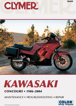Clymer repair manual kawasaki zg1000 concours/gtr1000 1986-2004