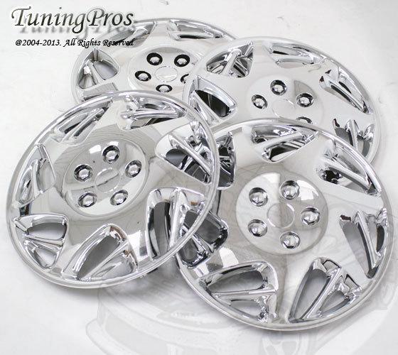 4pcs chrome wheel cover rim skin covers 15" inch, style 007b 15 inches hubcap