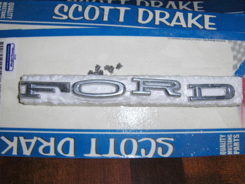 Ford mustang 64-66 hood letters