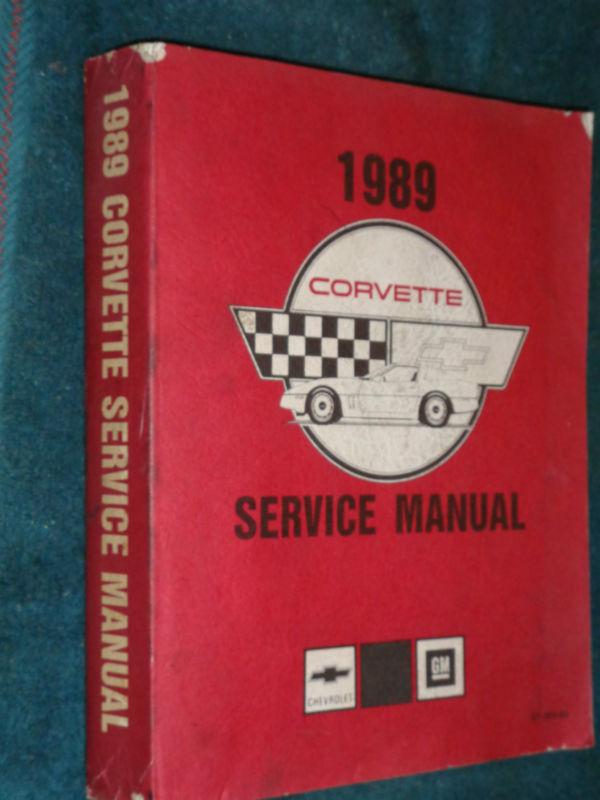 1989 corvette shop manual / shop book / good original!!!