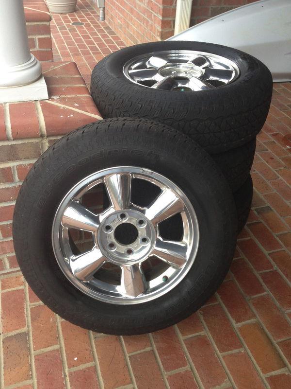 Envoy factory wheels polished +bfg tires (gmc trailblazer rainier bravada)  