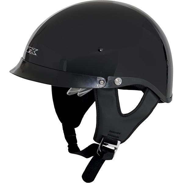 New afx fx-200 solid black motorcycle riding helmet large lg l closeout