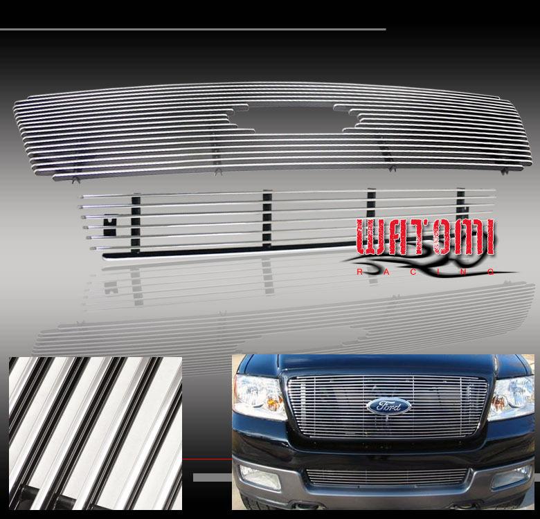 04 05 ford f150 pickup billet grille upper+bumper combo