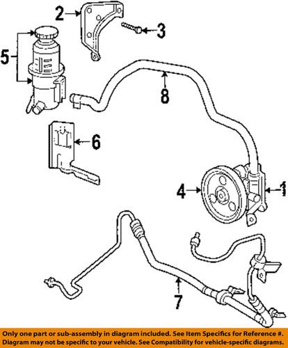 Chrysler oem 4656421an power steering pressure hose-pressure hose
