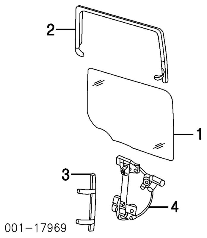 Dd10177gtn 2003-10 hummer h2 h2 sut door rear right clear window glass