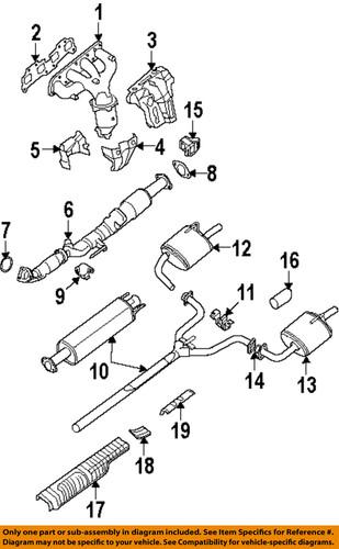 Nissan oem 20611ja000 exhaust hanger/parts/exhaust bracket