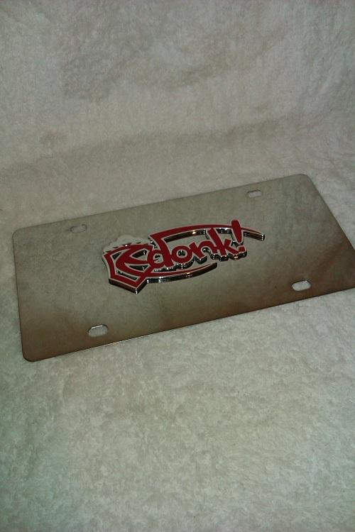 Chevy caprice / impala 1971-1976 custom donk red logo front license plate