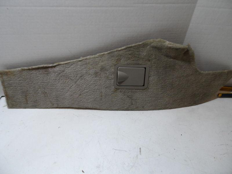 Cadillac seville 1998-2004 sts right center console side carpet trim panel wheat