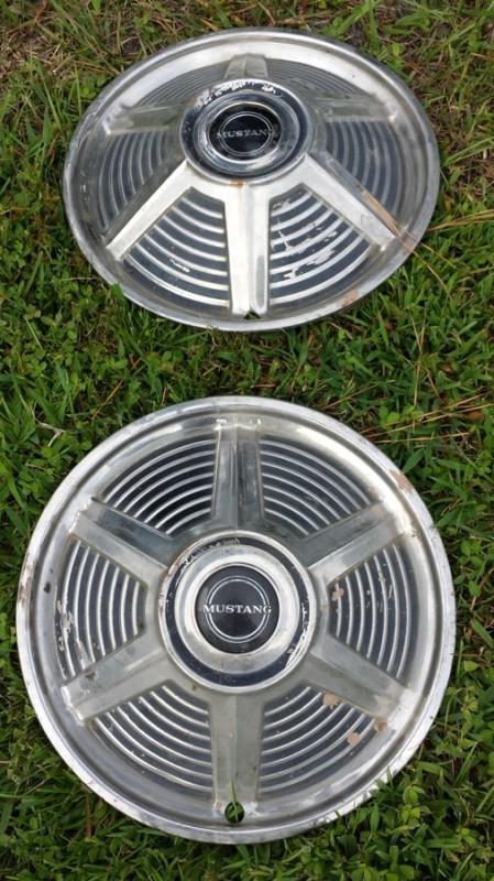 1965-1966 ford mustang hub caps hubcaps oem wheel covers