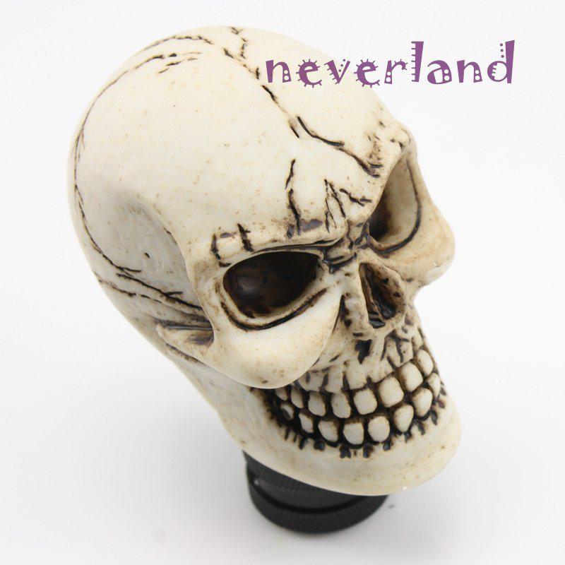 Universal manual gear stick shift shifter lever knob wicked carved skull