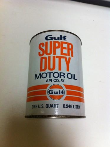 Gulf super duty motor oil 1 quart can