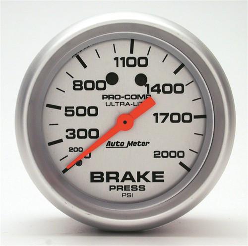Auto meter 4426 ultra-lite; mechanical brake pressure gauge