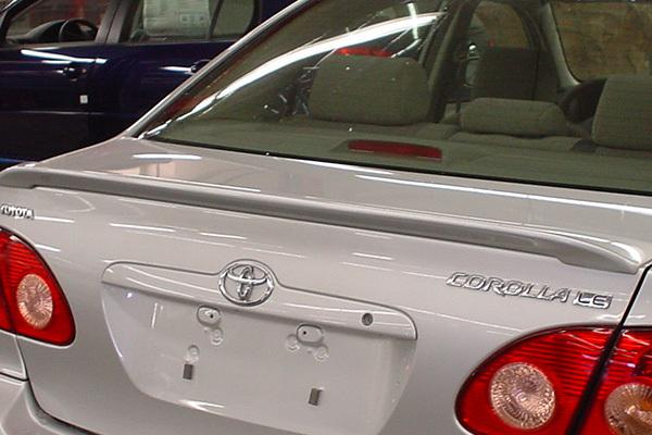 Jks 342007-unpainted - 03-08 toyota corolla custom style rear lip spoiler