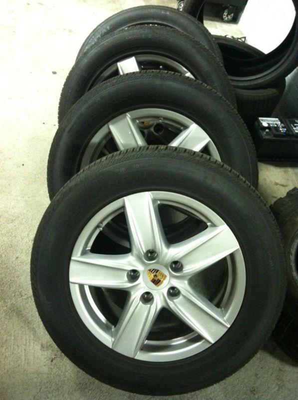 Porsche cayenne s iii wheels and tires oem 18"