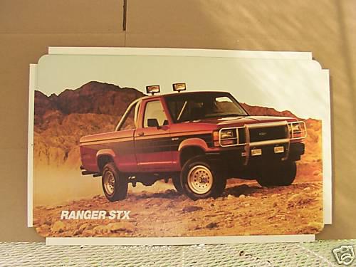 1989 ford ranger "stx" showroom display posterinsert