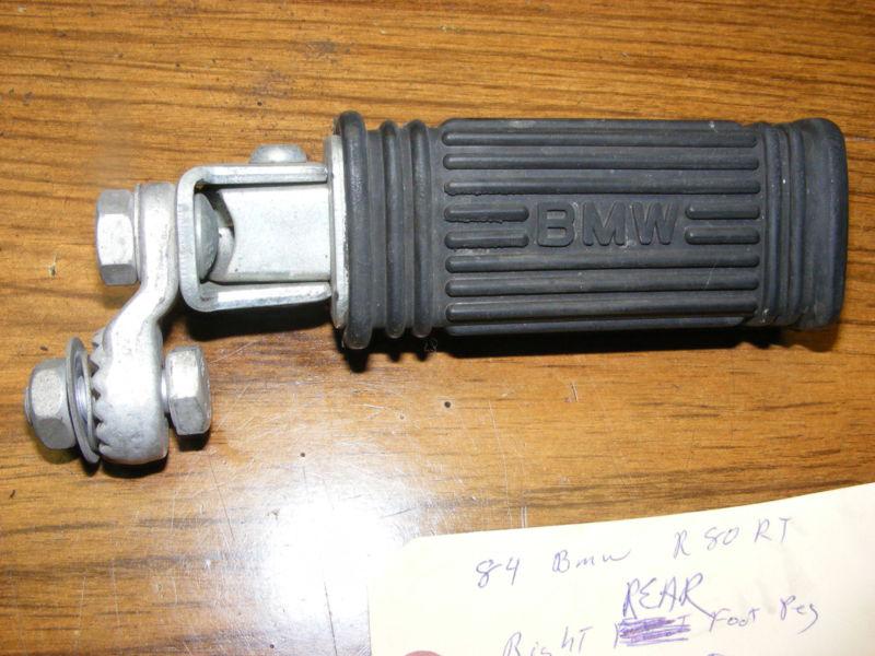 84 bmw r80rt rear foot peg and bracket right side