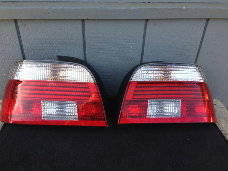 Bmw e39 530 m5 540 set left right tail light lights led oem complete with bulbs