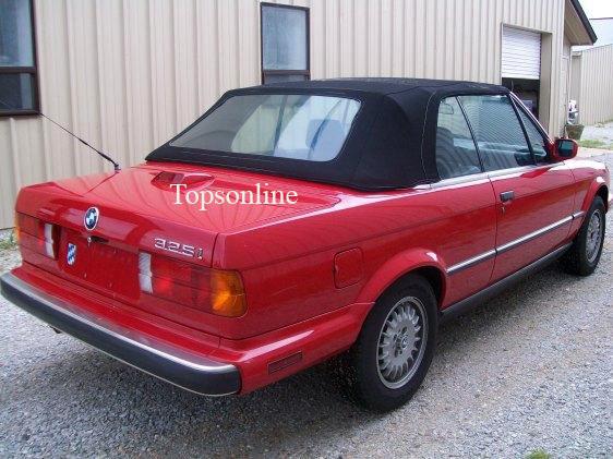 Bmw 3 series e30 1986-1993 convertible top w/window, 6yr warranty, german cloth