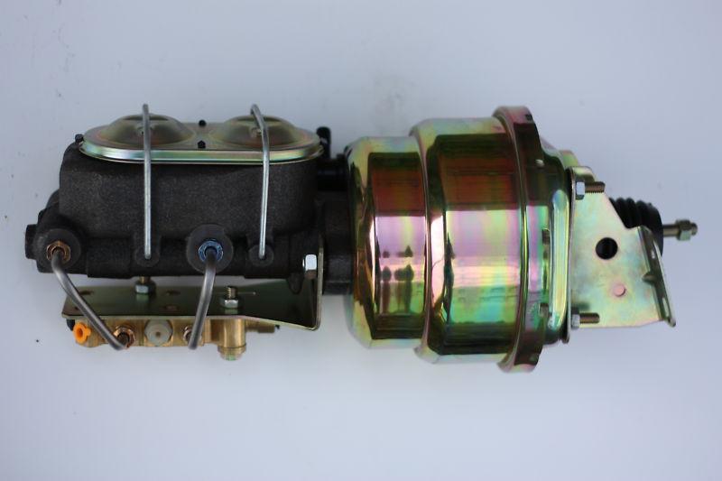 7" dual zinc power brake booster chevelle malibu gto bottom disc/drum (1k181)