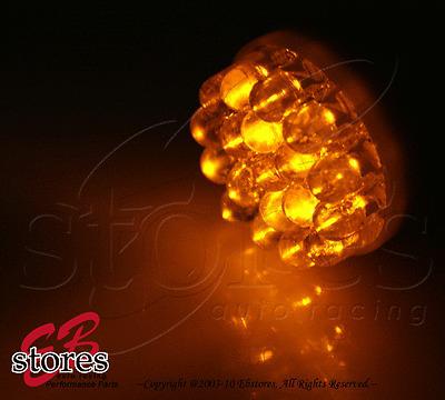 Set of 2pcs amber trunk cargo light 19 led bulbs 1003 98 5008 - 1156 1 pair