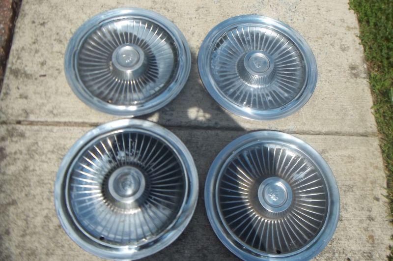 1965 mercury montclair monterey park lane breezway hubcaps wheel covers 15" #s10