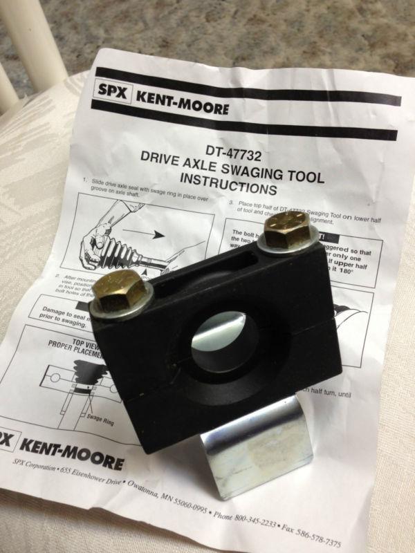 Kent-moore dt-47732 axle boot swage clamp swaging tool w instructions sheet