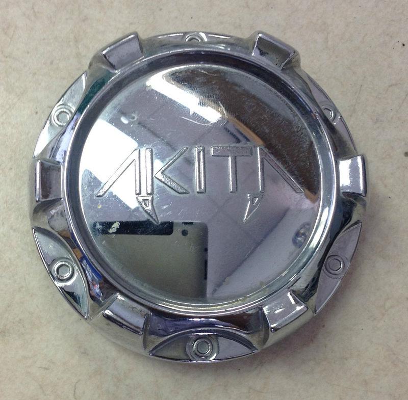 Akita aftermarket wheel center cap chrome c10410 2.75" diameter