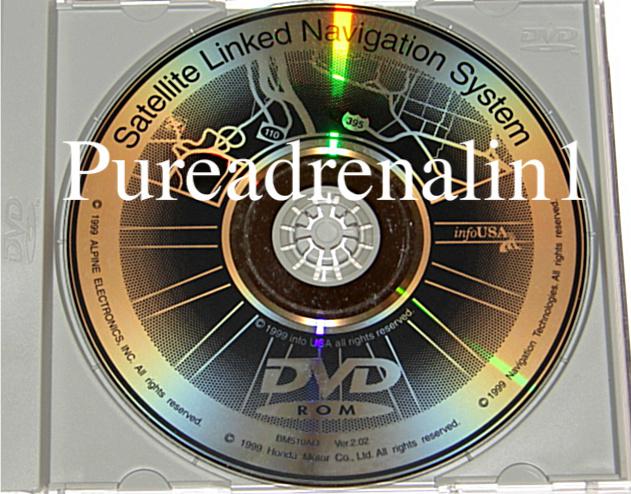 2001 acura 3.2 tl 3.5 rl cl navigation map disc cd black dvd 2.02 oem