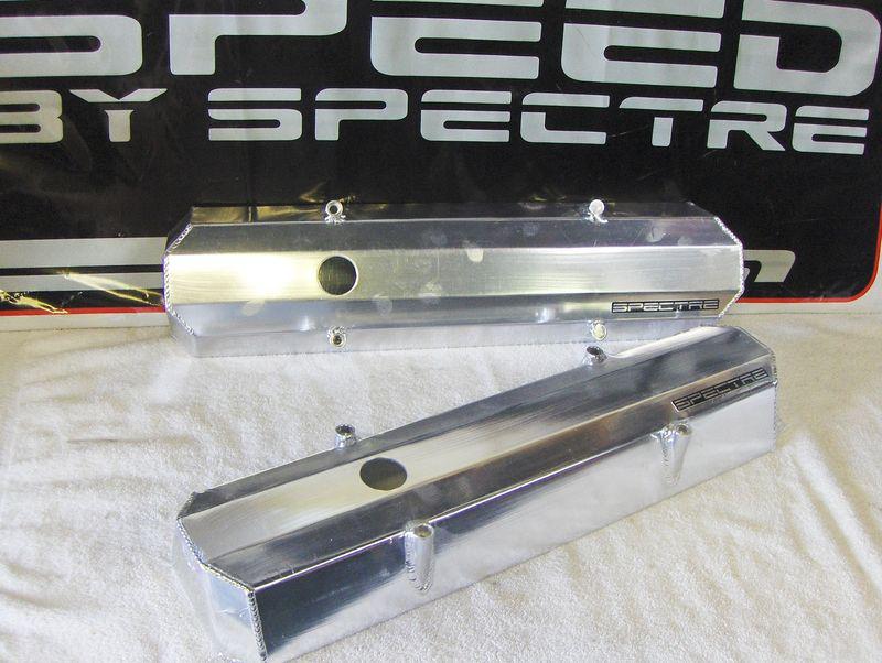  fabricated aluminum polished valve covers<sbc>small block chevy<>fall sale>new