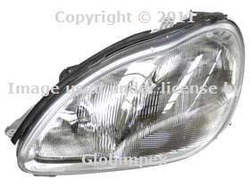 Mercedes w220 (00-02) headlight (halogen) assembly left genuine +warranty