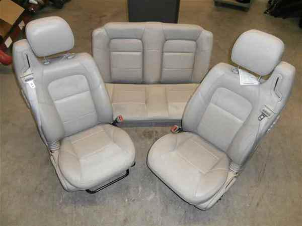 Chrysler sebring tan leather suede front rear seats oem