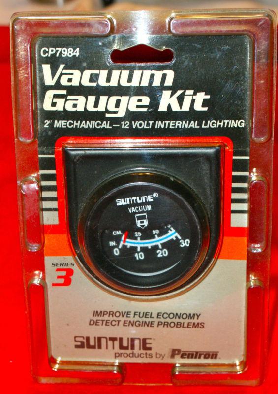 #cp7984 suntune 2" vacuum gauge complete kit w/panel-made by sun electric (u)