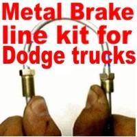 Brake line kit dodge truck 1981 1982 1983 1984 1985 -replace rusted lines!!!!!