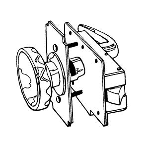 Suburban metalcraft lockset decker #1042 decker lock