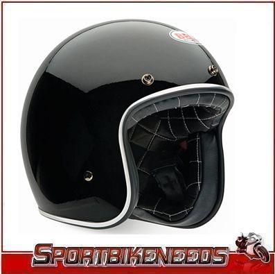 Bell custom 500 black solid helmet size xs x-small open face vintage helmet