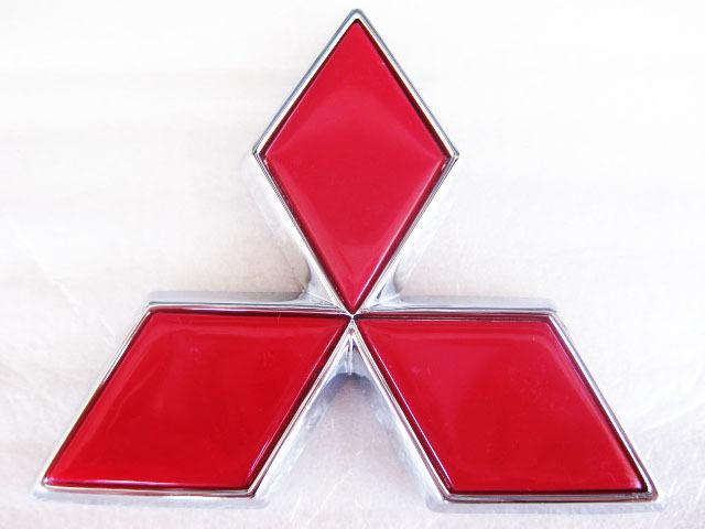 Mitsubishi lancer evolution i ii iv v vi car logo badge front emblem “red” 