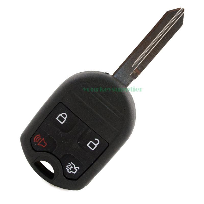 New replacement uncut ford 4 button remote head key fob 80 bit keyless entry