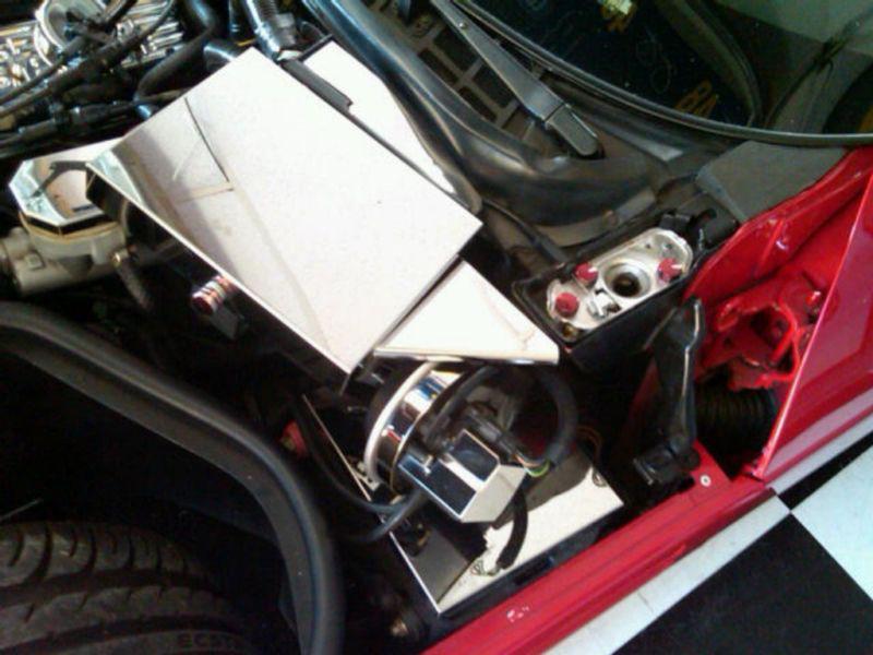 Corvette c4 1991 stainless 6pc battery cruise ecm engine cover kit chrome