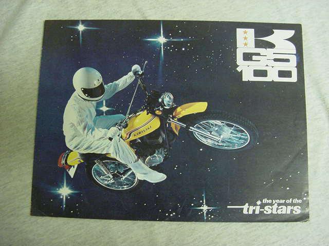 Vintage original color 1972 kawasaki g5 100 brochure