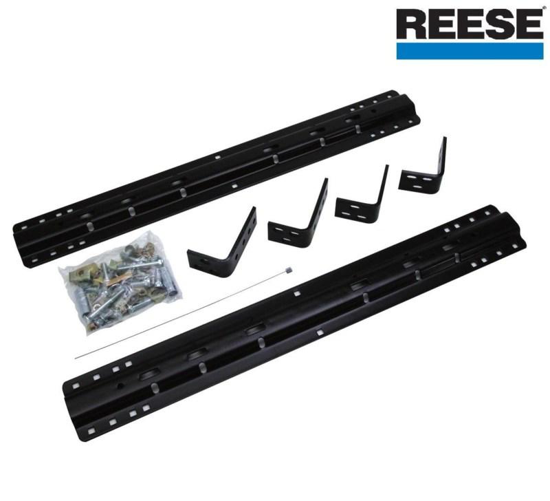 Fifth wheel trailer hitch rails and installation kit inc brackets and hardware  