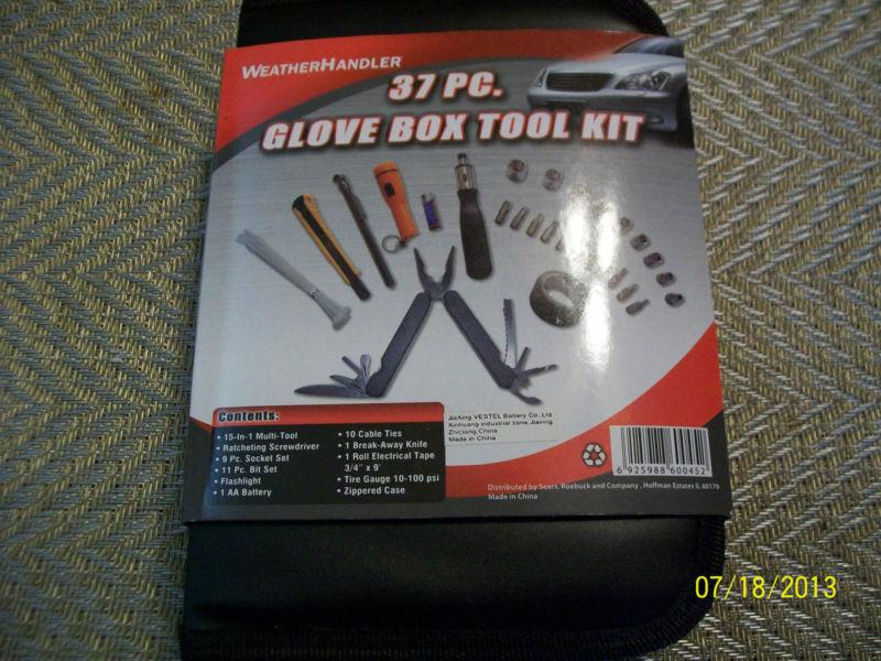 New weatherhandler 37 pc. glove box tool kit - nice soft case !!!