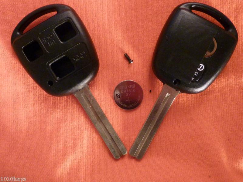 Repair your lexus 3 button remote keys to our pre-cut quality shell / key