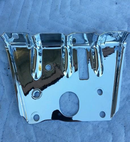 1960 chevy impala chrome hood latch plate 60 348 nomad