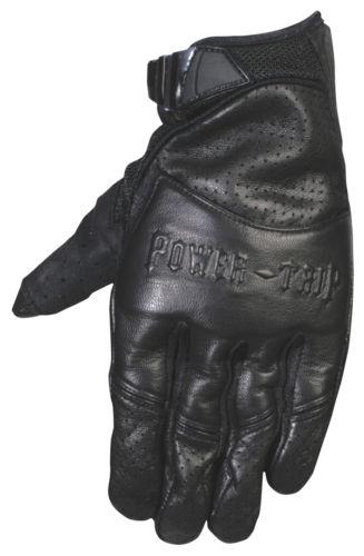 Power trip smack motorcycle gloves black size medium